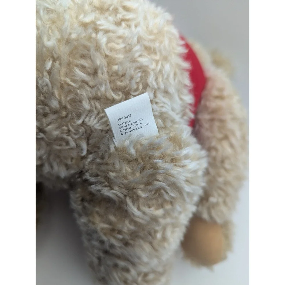Hallmark‎ Tyler Teddy Plush Bear with Storybook Tag Red Vest Christmas 1990s